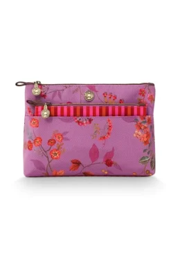 Pip Studio Beautycases|Kosmetiktasche Kawai Flower Fuchsia