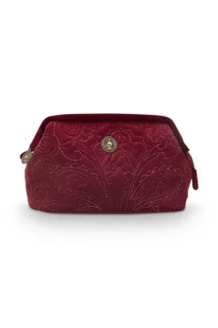 Pip Studio Kosmetiktasche|Kosmetiktasche Klein Samt Quiltey Days