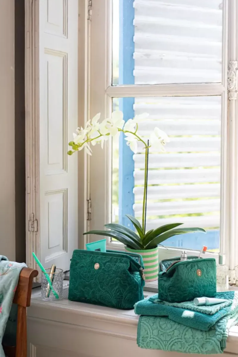 Pip Studio Kosmetiktasche|Kosmetiktasche Klein Samt Quiltey Days