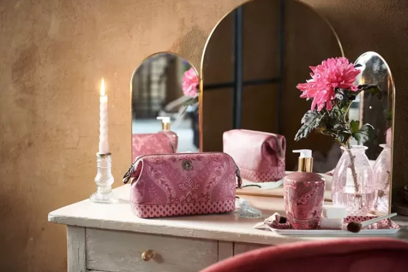 Pip Studio Kosmetiktasche|Kosmetiktasche Medium Kyoto Festival Dunkel