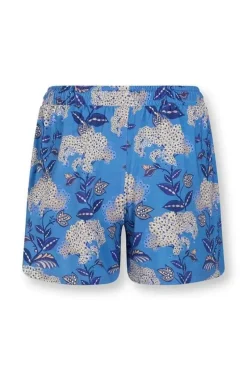 Pip Studio Shorts|Kurze Hose Flora Firenze Kobalt