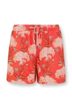Pip Studio Shorts|Kurze Hose Flora Firenze Koralle