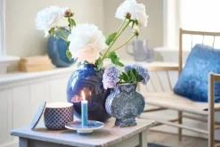 Pip Studio Kerzenhalter|Kyoto Festival Kerze Schale Blau 14Cm