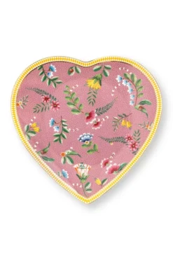 Pip Studio Frühstücksteller|La Majorelle Set/2 Herz Form Teller