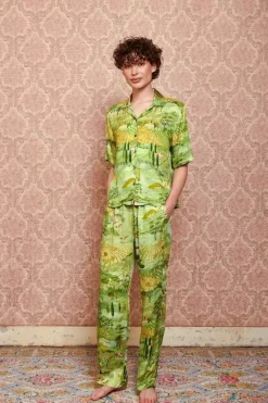 Pip Studio Strandmode|Lange Hose Toscana Grun