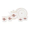 Pip Studio Porzellan Sets|Love Birds Fruhstuck Set/7 Weis