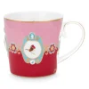 Pip Studio Kaffeetassen|Love Birds Tasse Gross Rot/Rosa