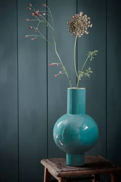 Pip Studio Grose Vasen|Metall Vase Dunkel 40 Cm