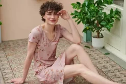 Pip Studio Nachthemden|Nachthemd Kurze Armeln Kawai Flower Hell