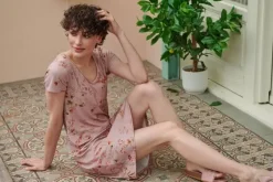 Pip Studio Nachthemden|Nachthemd Kurze Armeln Kawai Flower Hell