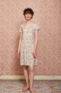 Pip Studio Nachthemden|Nachthemd Kurze Armeln Primavera Weis