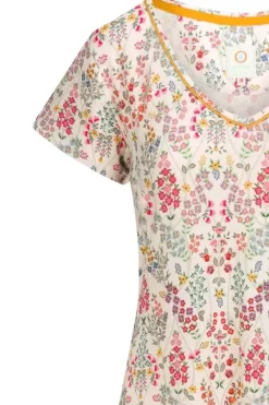 Pip Studio Nachthemden|Nachthemd Kurze Armeln Primavera Weis