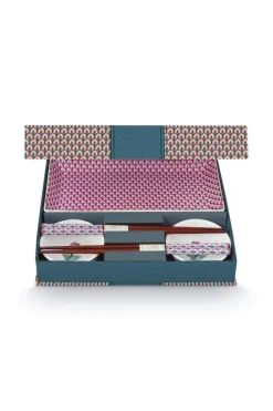 Pip Studio Porzellan Sets|Oriental Flower Festival Set/6 Sushi