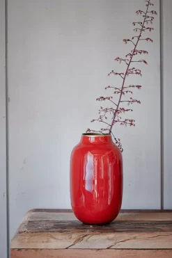 Pip Studio Sale Kleine Vasen|Ovale Mini Vase Rot 14 Cm