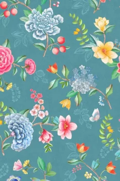 Pip Studio Vinyltapete|Good Evening Vinyltapete Petrol