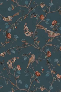 Pip Studio Vliestapete|Good Nightingale Vliestapete Dunkel