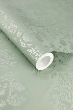 Pip Studio Vliestapete|Origami Tree Vliestapete Hell /Silber