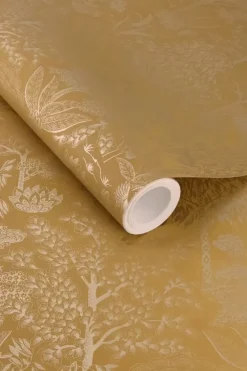 Pip Studio Vliestapete|Origami Tree Vliestapete Ocker/Gold