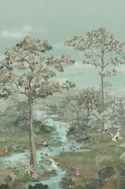 Pip Studio Fototapete|Pip Paradise Wallpower Grun