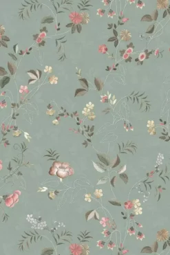 Pip Studio Vliestapete|Tokyo Blossom Vliestapete Jade