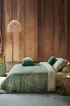 Pip Studio Zierkissen|Quadratisches Zierkissen Kyoto Nights Grun