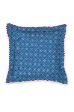 Pip Studio Bettkissen|Quadratisches Zierkissen Flower Festival Dunkel