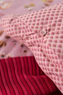 Pip Studio Bettkissen|Quadratisches Zierkissen Tokyo Blossom Hellrosa