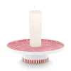 Pip Studio Kerzenhalter|Royal Stripes Kerze Schale Blumen Rosa 14Cm