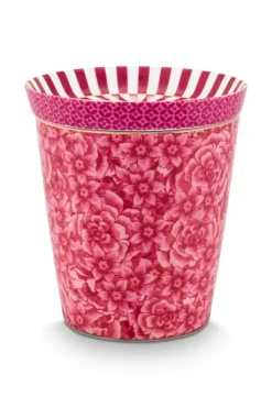 Pip Studio Teetassen|Royal Stripes Tasse Blumen & Teebeutelablage Dunkel