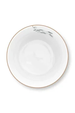 Pip Studio Porzellan Sets|Royal Stripes Tasse Blumen & Teebeutelablage