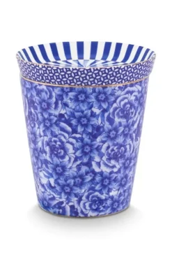 Pip Studio Porzellan Sets|Royal Stripes Tasse Blumen & Teebeutelablage