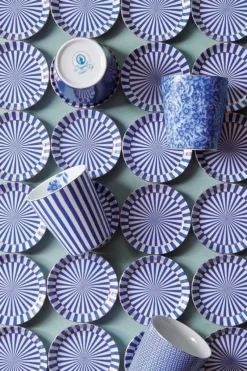 Pip Studio Porzellan Sets|Royal Stripes Tasse Blumen & Teebeutelablage