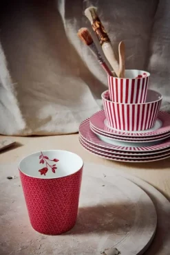 Pip Studio Kaffeetassen|Royal Stripes Tasse Fliesen Dunkel