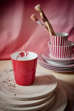 Pip Studio Kaffeetassen|Royal Stripes Tasse Punkte Dunkel
