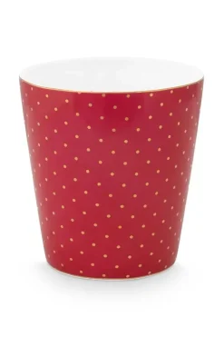 Pip Studio Kaffeetassen|Royal Stripes Tasse Punkte Dunkel