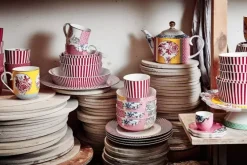 Pip Studio Tiefe Teller|Royal Stripes Tiefer Teller Dunkelrosa 21.5Cm