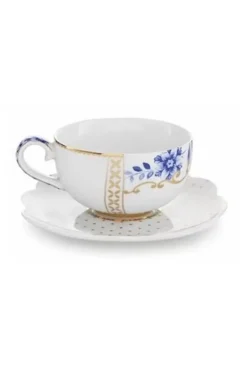 Pip Studio Tasse & Untertasse|Royal White Espresso Tasse & Untertasse