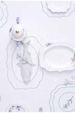 Pip Studio Servierschalen|Royal White Oval Servierschale 40 Cm