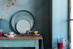 Pip Studio Schale Und Tabletts|Schale Emailliert Dunkelblau 50 Cm