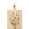 Pip Studio Schale Und Tabletts|Servierbrett Rechteckig Holz Hummer