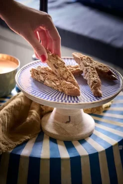 Pip Studio Tortenteller|Servierschale Weis/Blau 22 Cm