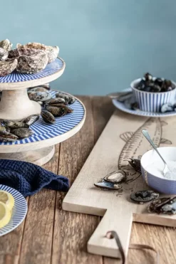 Pip Studio Tortenteller|Servierschale Weis/Blau 22 Cm