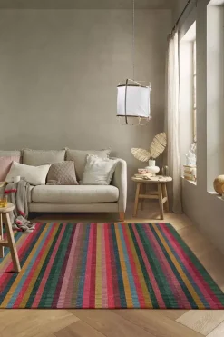 Pip Studio Rechteckige Teppiche|Teppich Jacquard Stripes By Pip Multi