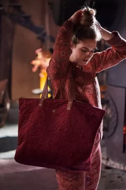 Pip Studio Wochenendtaschen|Tragetasche Samt Quiltey Days