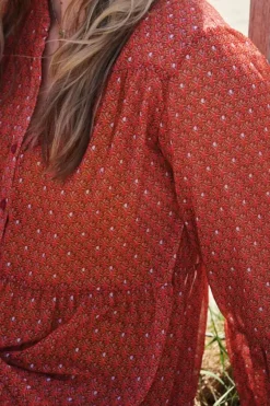 Pip Studio Kleider|Tunic Ajour Rosa