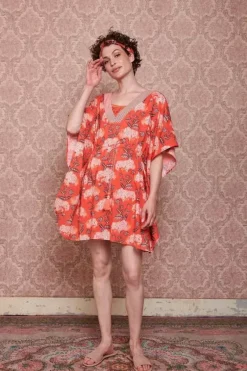 Pip Studio Kleider|Tunic Flora Firenze Koralle
