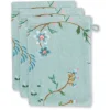 Pip Studio Waschlappen|Waschlappen Set/3 Les Fleurs 16X22 Cm