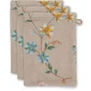 Pip Studio Waschlappen|Waschlappen Set/3 Les Fleurs 16X22 Cm
