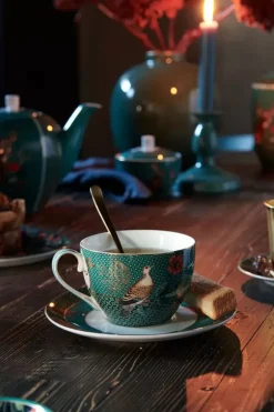 Pip Studio Porzellan Sets|Winter Wonderland Set/2 Cappuccino Tasse & Untertasse Grun