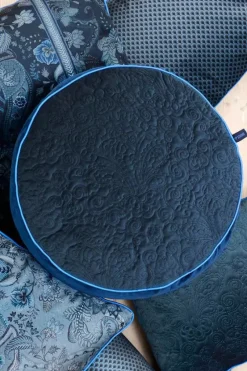 Pip Studio Zierkissen|Zierkissen Rund Quiltey Days Dunkel